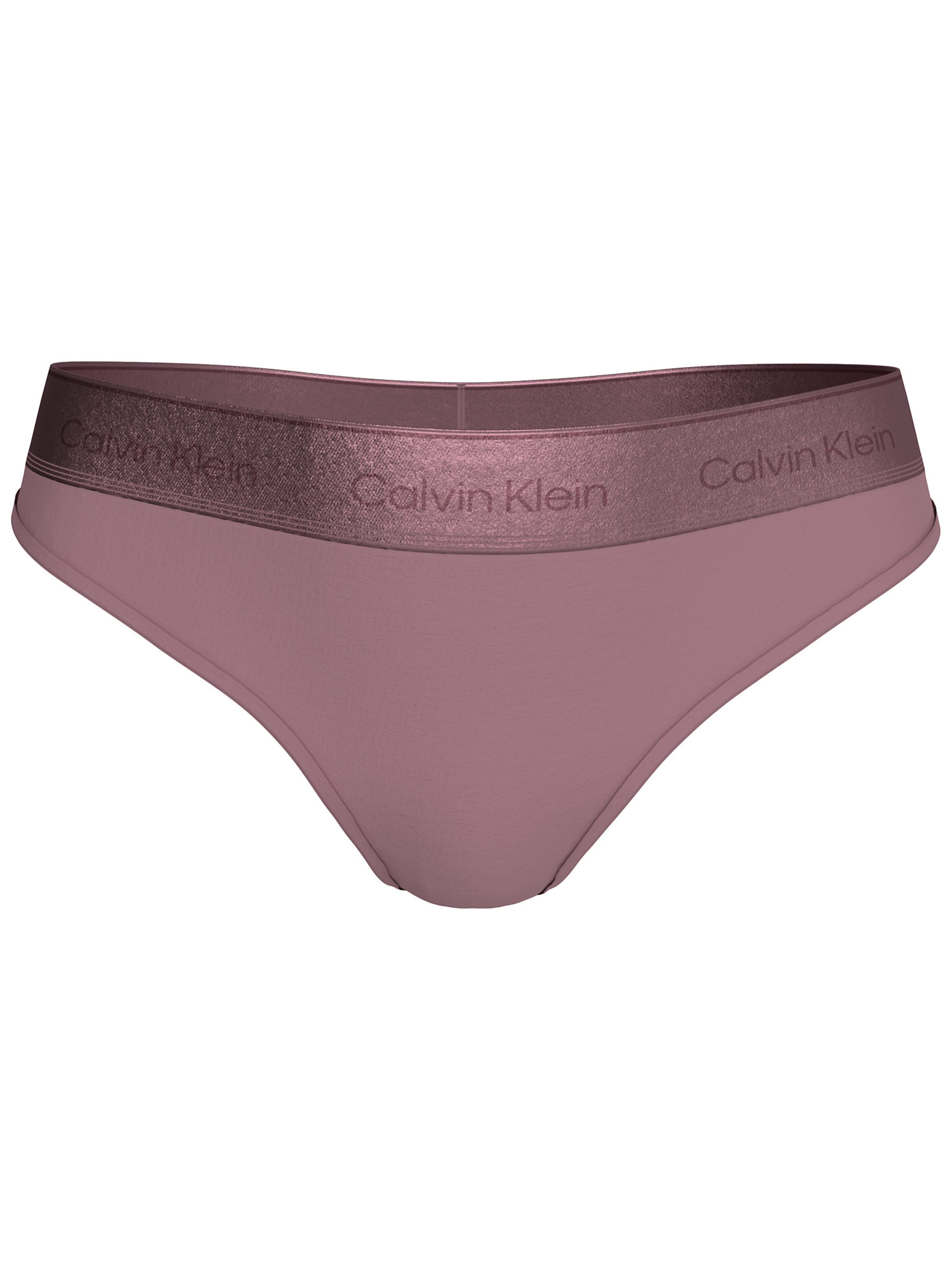 Calvin Klein Underwear Stringid, värv lilla: eest vaates