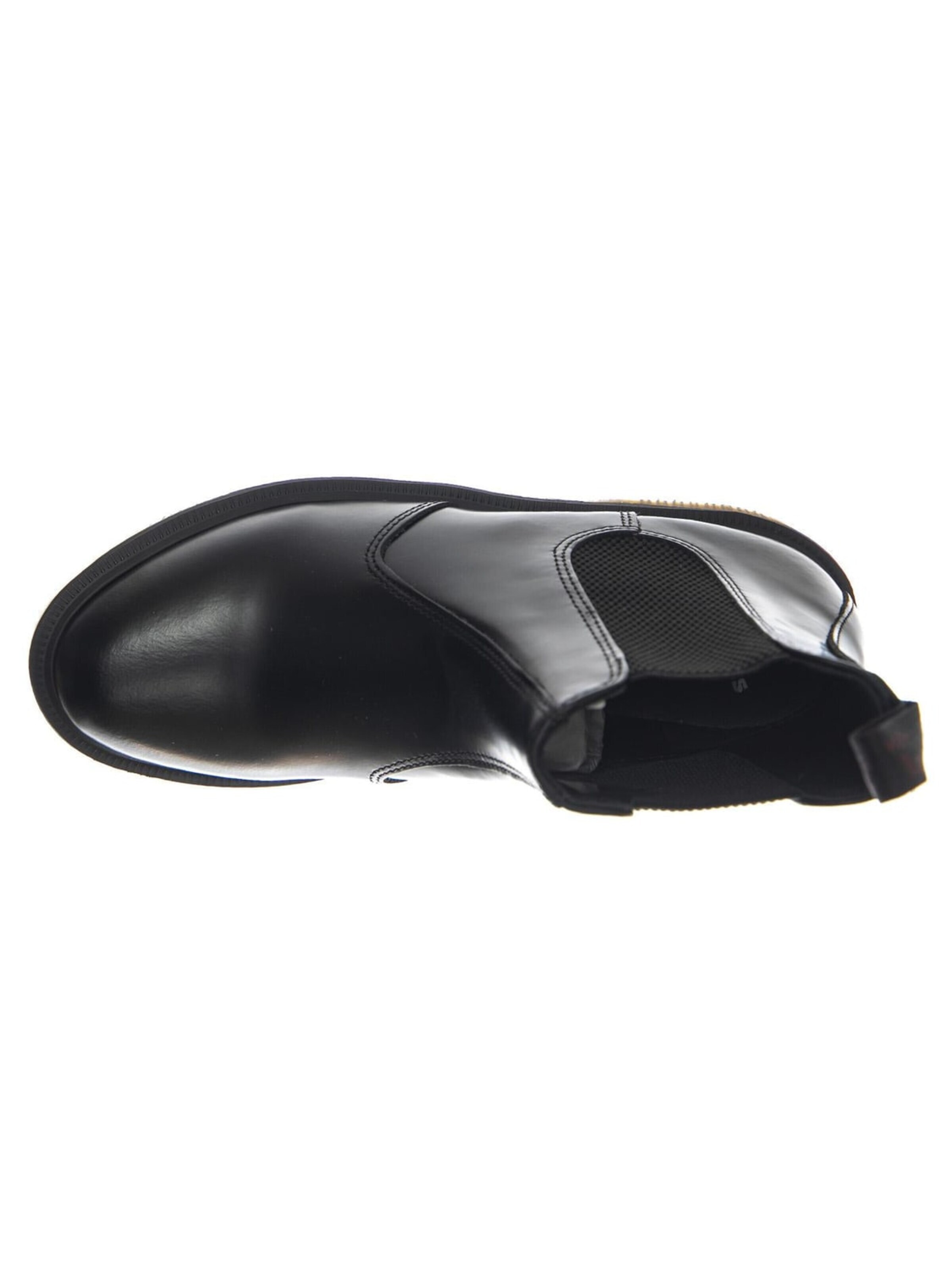 Dr. Martens Laarzen 'Flora Black Polished Smooth' in Zwart