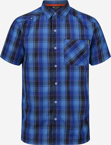 REGATTA Regular fit Athletic Button Up Shirt 'Kalambo IV' in Blue: front