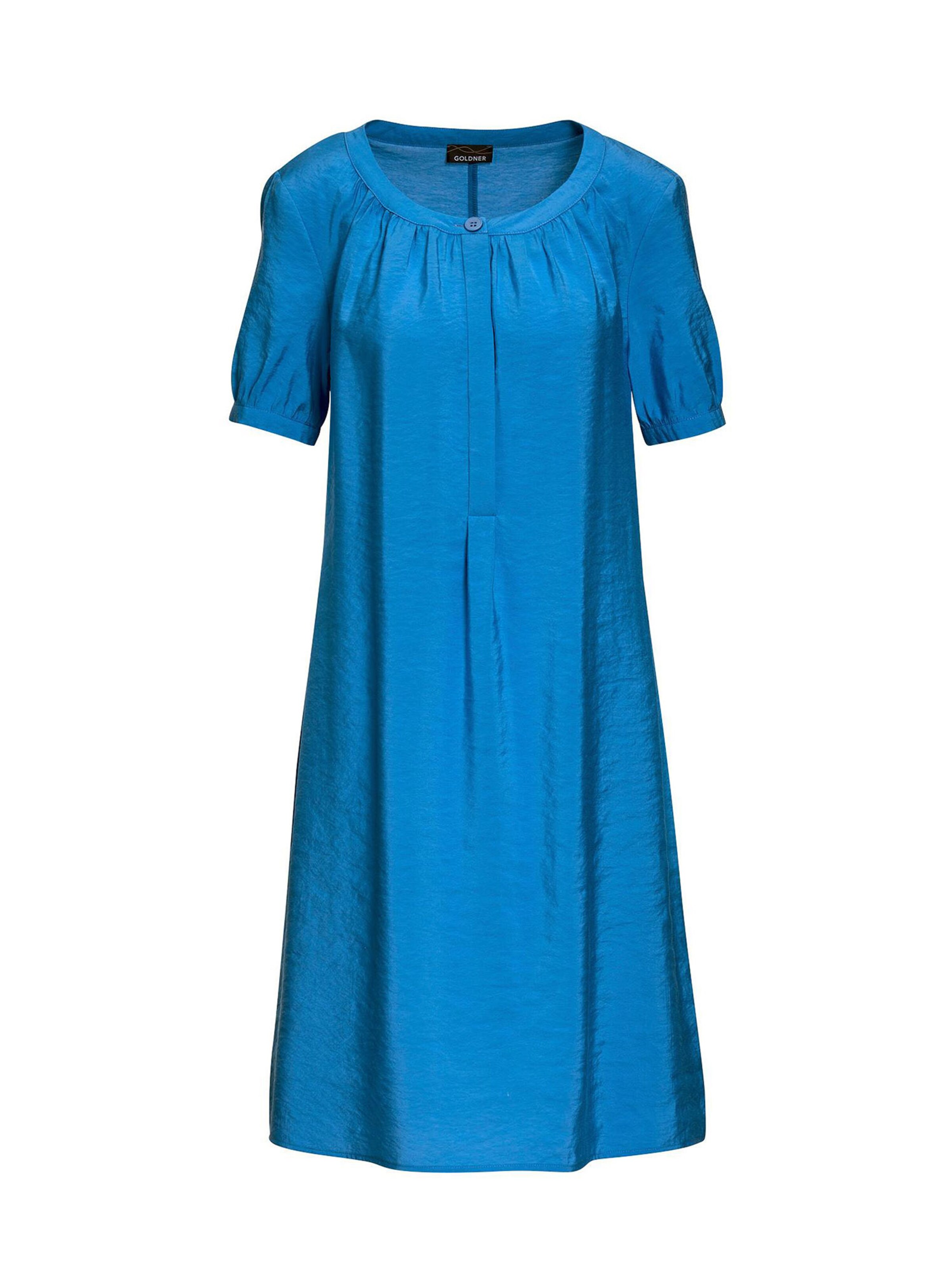 Goldner Kleid in Blau: Vorderseite