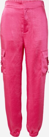 Hoermanseder x About You Tapered Cargobroek in Roze: voorkant