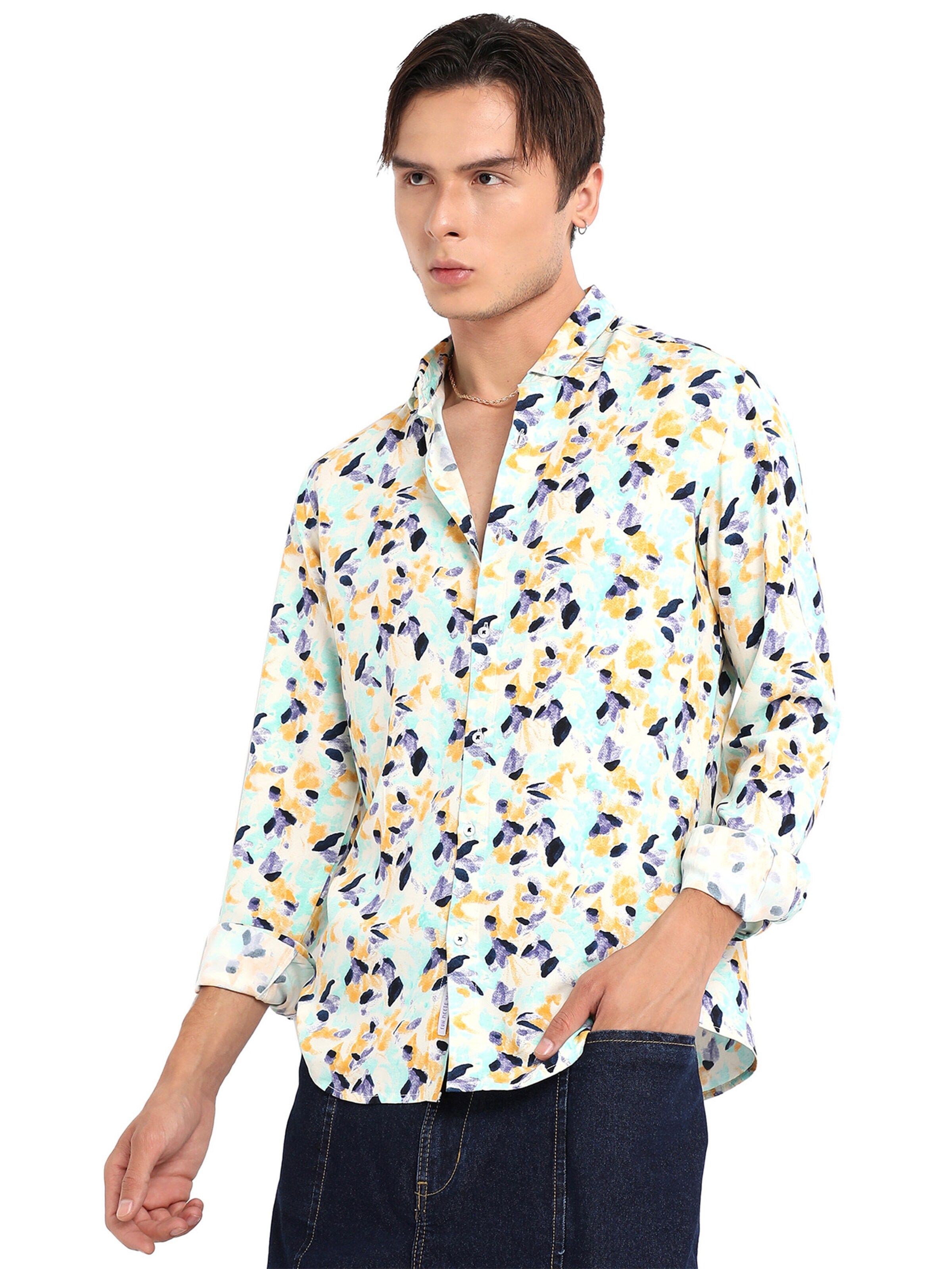 Campus Sutra Tavaline suurus Triiksärk 'Kendrick', värv roheline