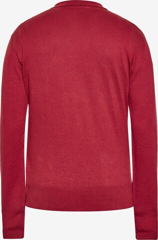 Pull-over boline en rouge