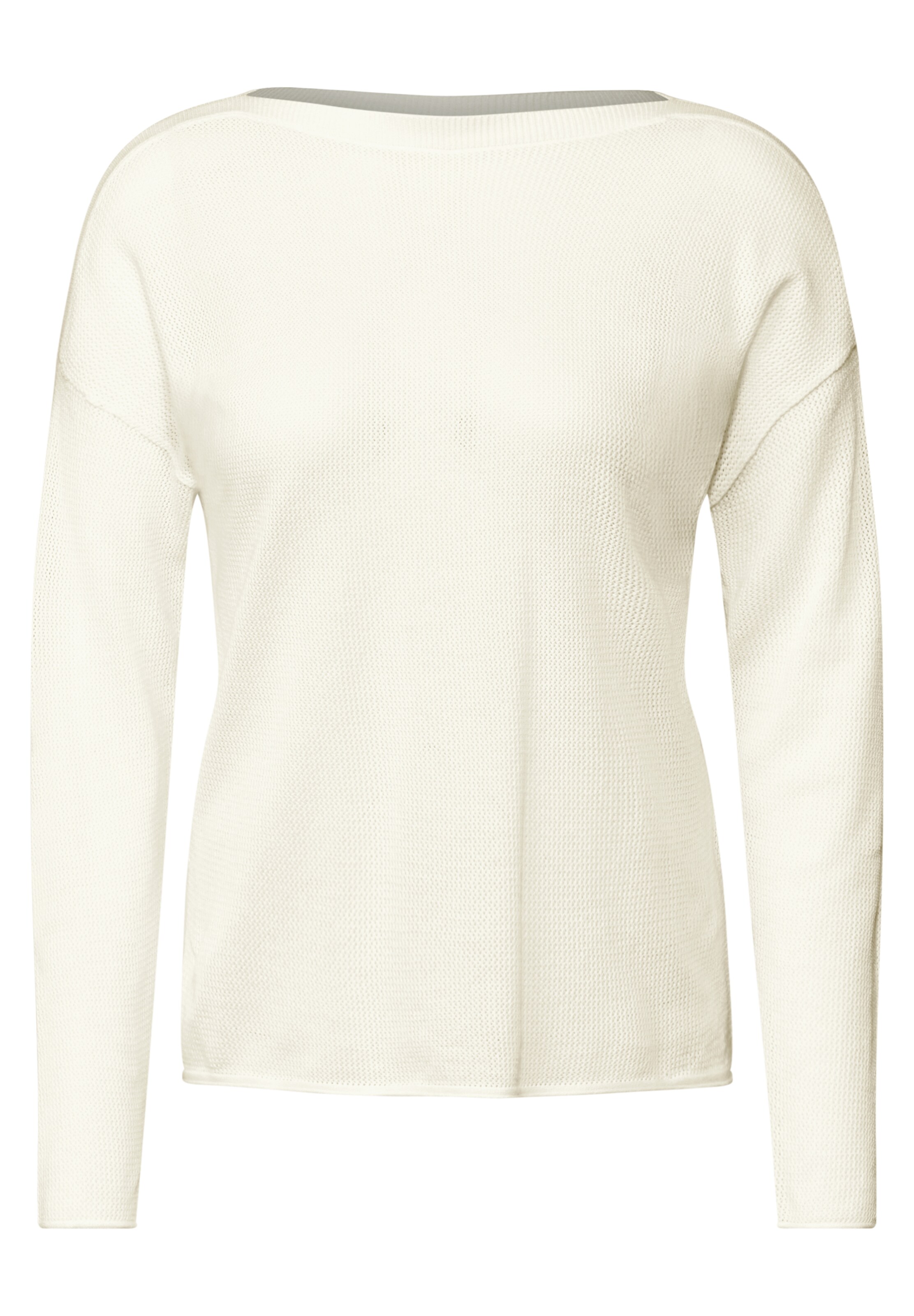 CECIL Pullover mit Mesh in Weiß: Vorderseite