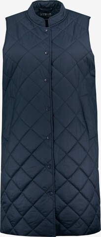 Ulla Popken Bodywarmer in Blauw: voorkant