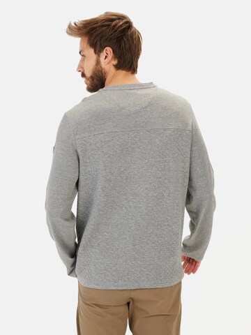 CAMEL ACTIVE Langarmshirt mit Steppmuster in Grau