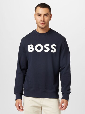 BOSS - Sweatshirt em azul: frente