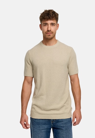 INDICODE JEANS Shirt 'Brokbell' in Beige: voorkant