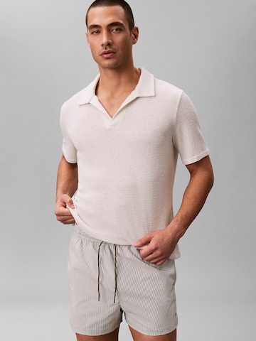 Shorts de bain 'Seersucker' Calvin Klein Swimwear en vert : devant