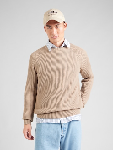 JACK & JONES Tröja i beige: framsida