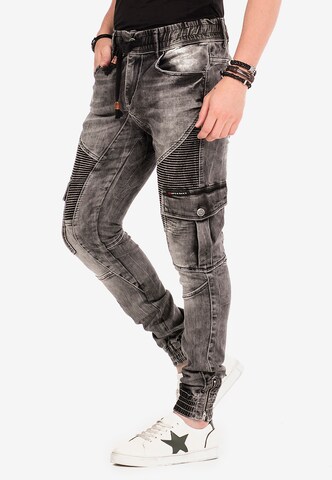 CIPO & BAXX Regular Cargo Jeans 'Slate' in Black