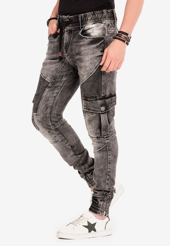 Effilé Jeans cargo CIPO & BAXX en noir