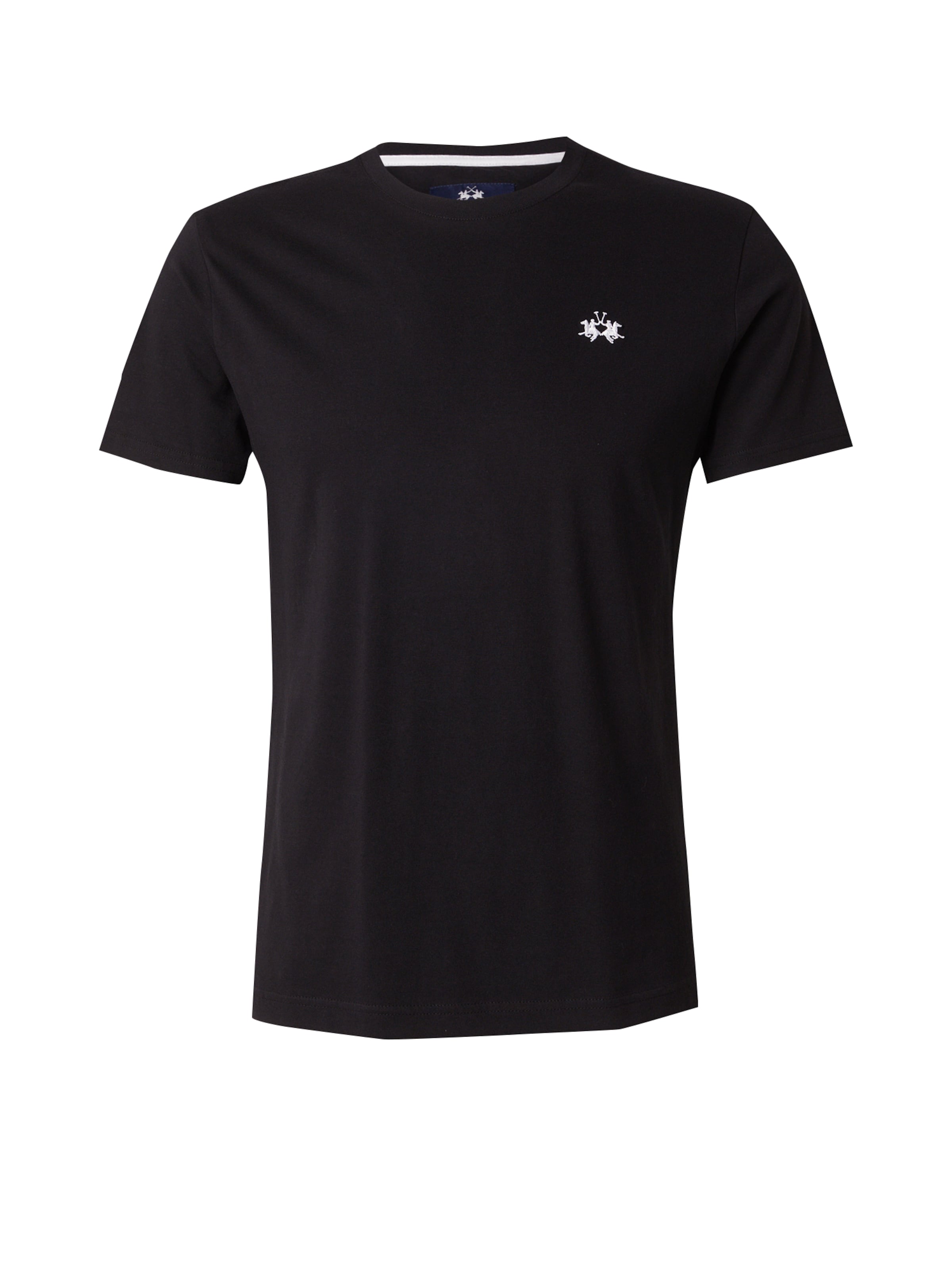 La Martina Μπλουζάκι σε μαύρο: μπροστά