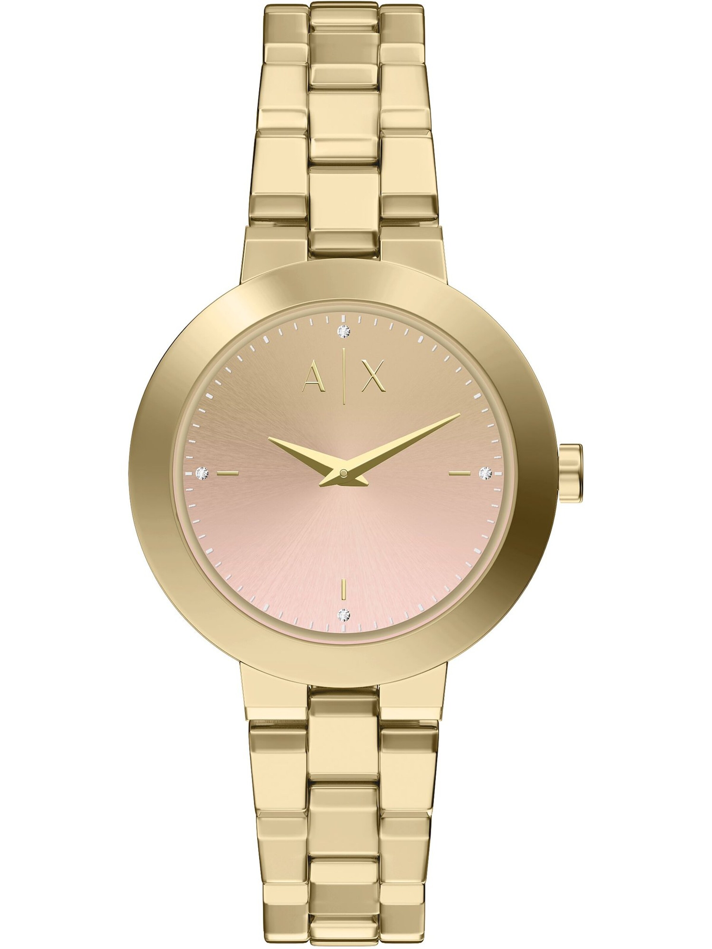 ARMANI EXCHANGE Uhr in Gold: Vorderseite