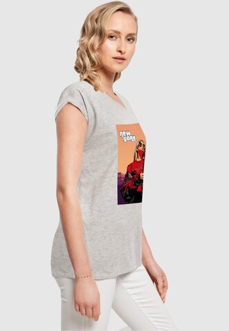 Merchcode T-Shirt 'Grand New York' in Grau