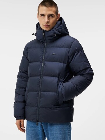 J.Lindeberg Winterjas 'Barrell Down Jacket' in Blauw: voorkant