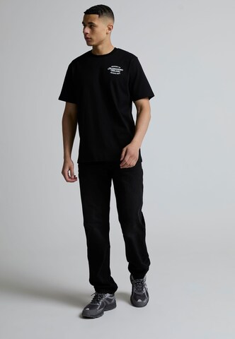 Alessandro Zavetti - Regular Calças de ganga 'LAZIO' em preto: frente