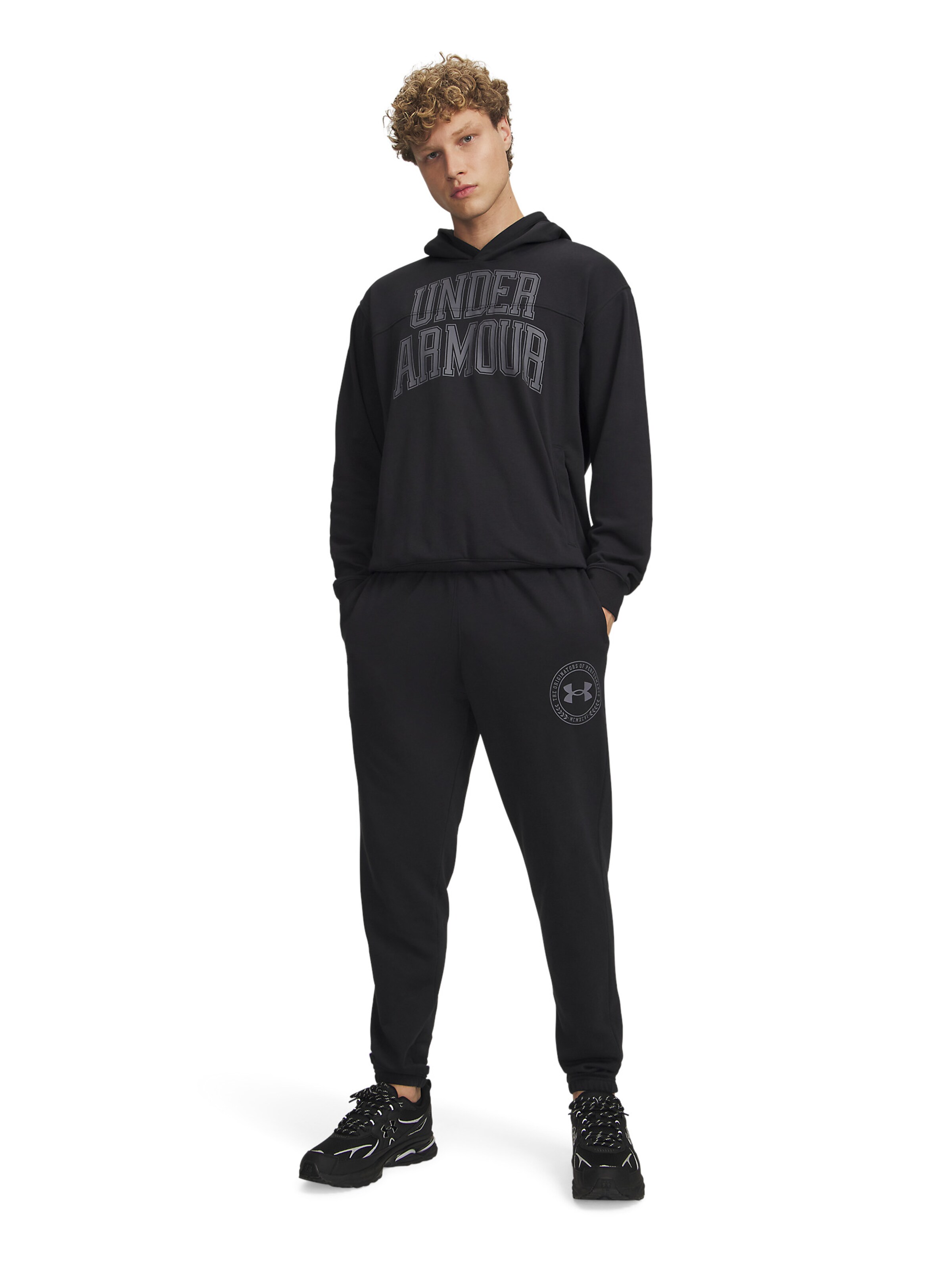 UNDER ARMOUR Regular Sportbroek 'Rival' in Zwart
