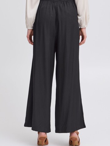 Wide Leg Pantalon 'Mya Pa 2' Fransa en noir