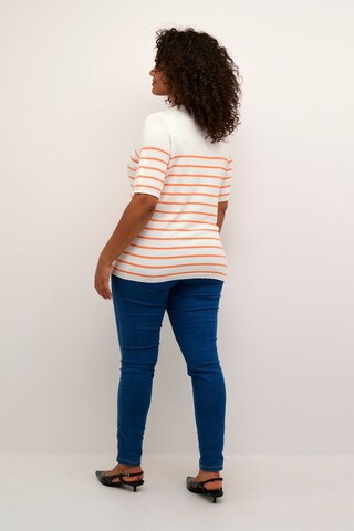 KAFFE CURVE Pullover 'Malia' i hvid