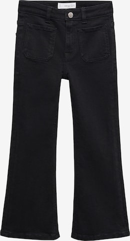 MANGO KIDS Flared Jeans in Zwart: voorkant