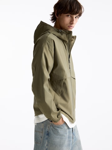 Pull&Bear Prehodna jakna | zelena barva