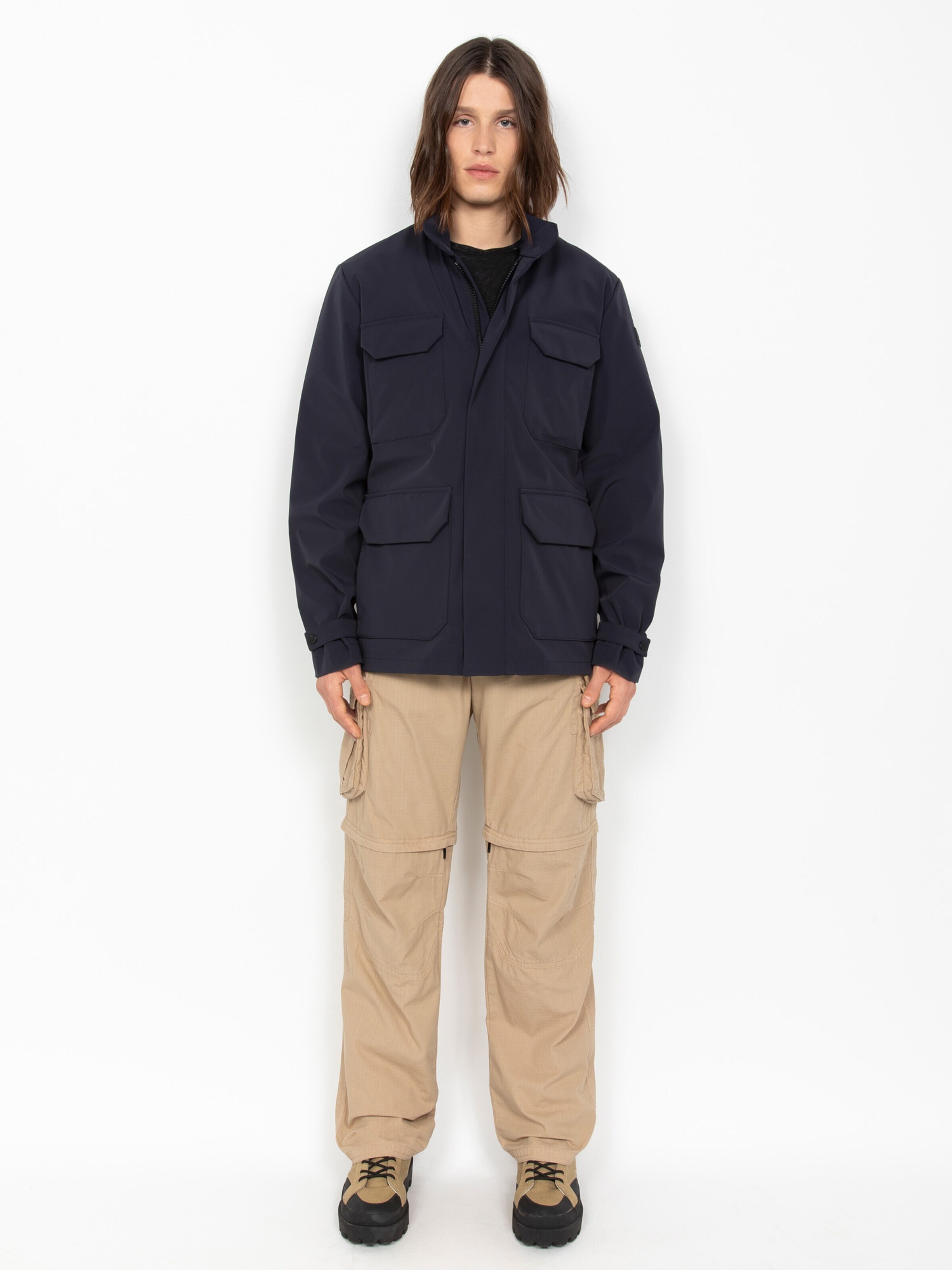 Schott NYC Winter Jacket in Blue