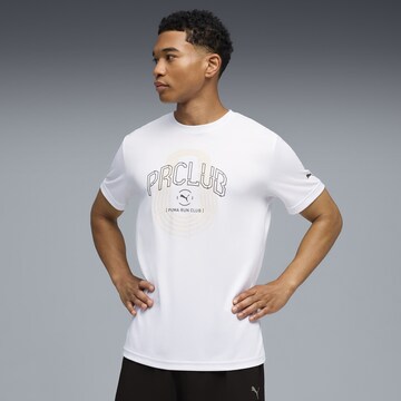 PUMA Performance shirt 'Run Club' in White: front