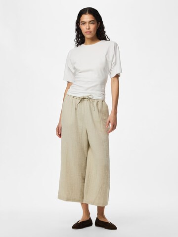 Wide Leg Pantalon 'PCSastina' PIECES en gris