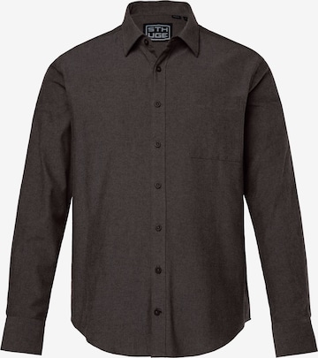 STHUGE Hemd in Braun: Vorderseite