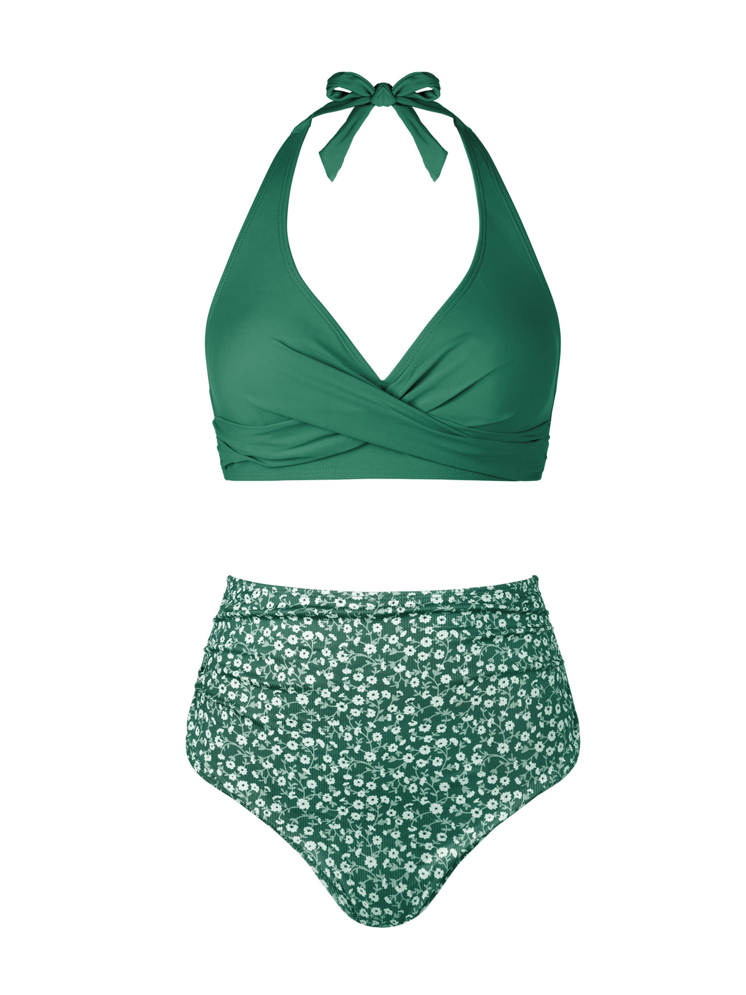 Cupshe Bikini‌‌ in Grün: Vorderseite
