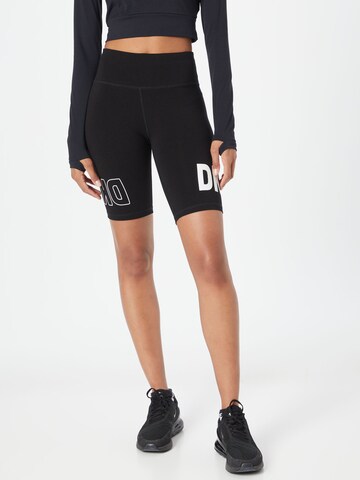 Skinny Pantalon de sport DKNY Performance en noir : devant