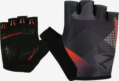 ZIENER Fingerhandschuhe 'CRISTOFFER' in rot / schwarz, Produktansicht