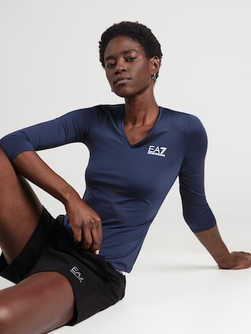 EA7 Emporio Armani Koszulka w kolorze niebieski: przód