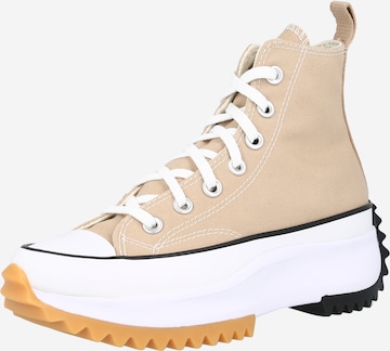 CONVERSE High-Top Sneakers 'RUN STAR' in Beige: front