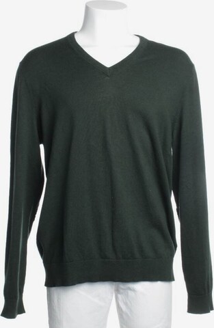 BOSS Black Pullover / Strickjacke XL in Grün: predná strana