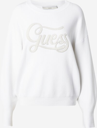 GUESS Pullover 'JOLIE' in silber / weiß / offwhite, Produktansicht