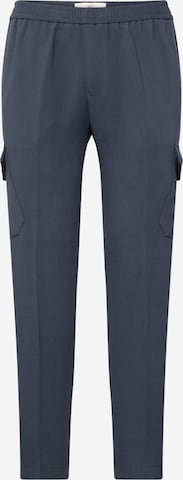 River Island Tapered Cargo Pants in Blue: front