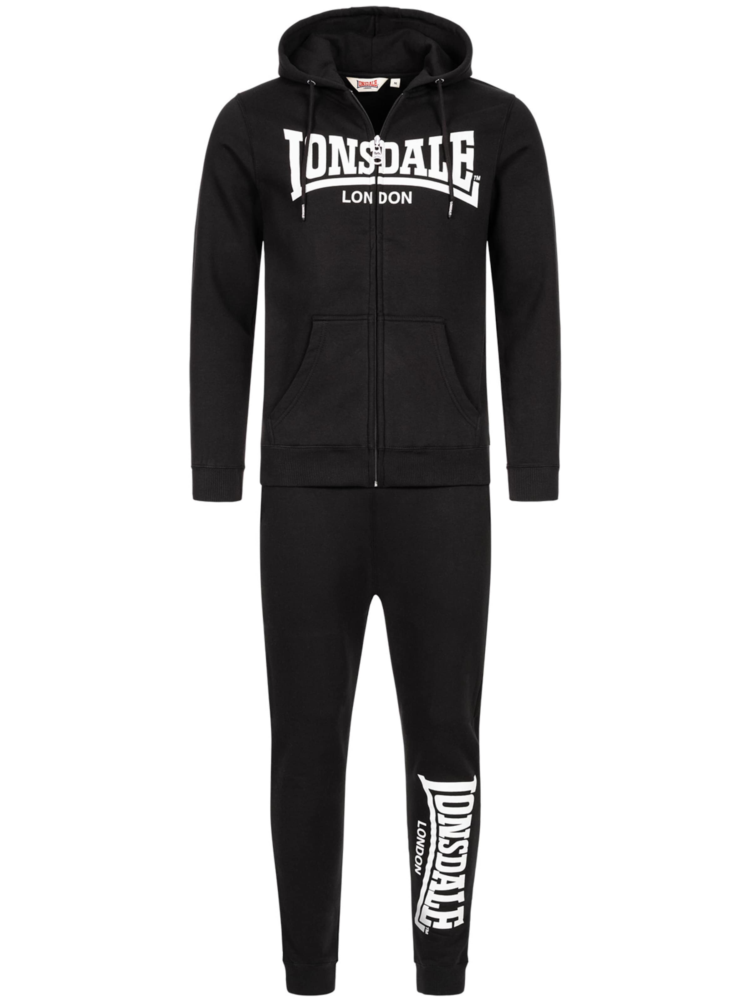 Survêtement 'Feeny' LONSDALE en noir : devant
