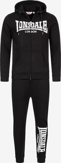 LONSDALE Jogging komplet 'Feeny' veličine L u crna / bijela, Pregled proizvoda