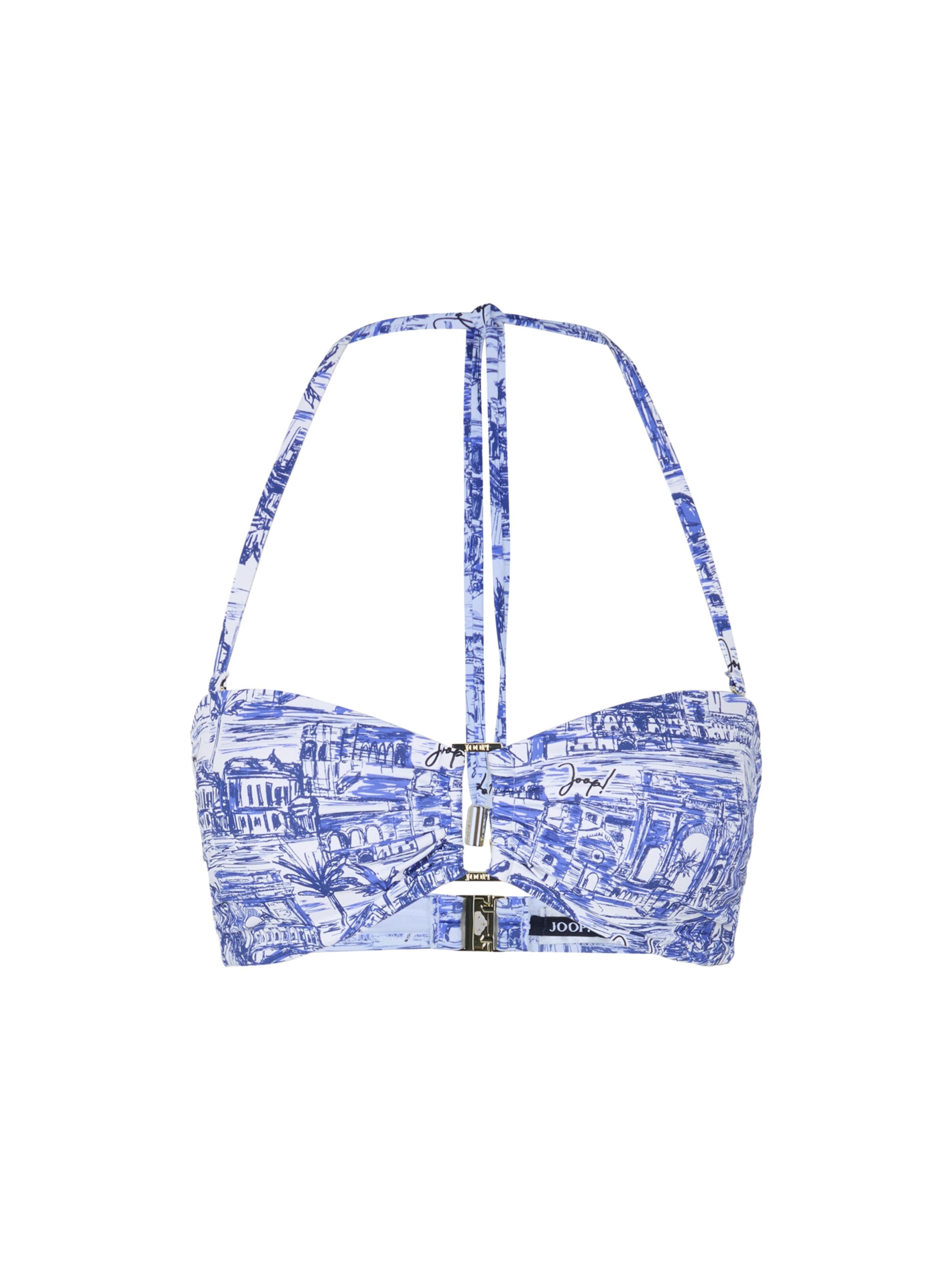 JOOP! Bandeau Bikinitop in Blau: Vorderseite
