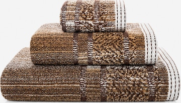 Sorema Towel 'MAZE' in Brown: front
