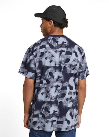 G-STAR T-Shirt 'Letters' in Blau