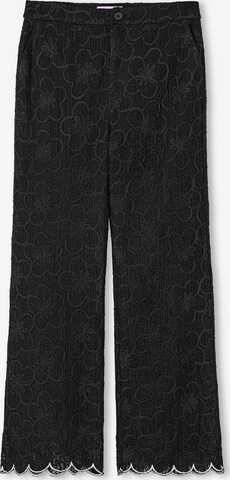 Wide Leg Pantalon Twist en noir : devant