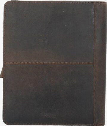 LEONHARD HEYDEN Document Bag ' Salisbury' in Brown: front