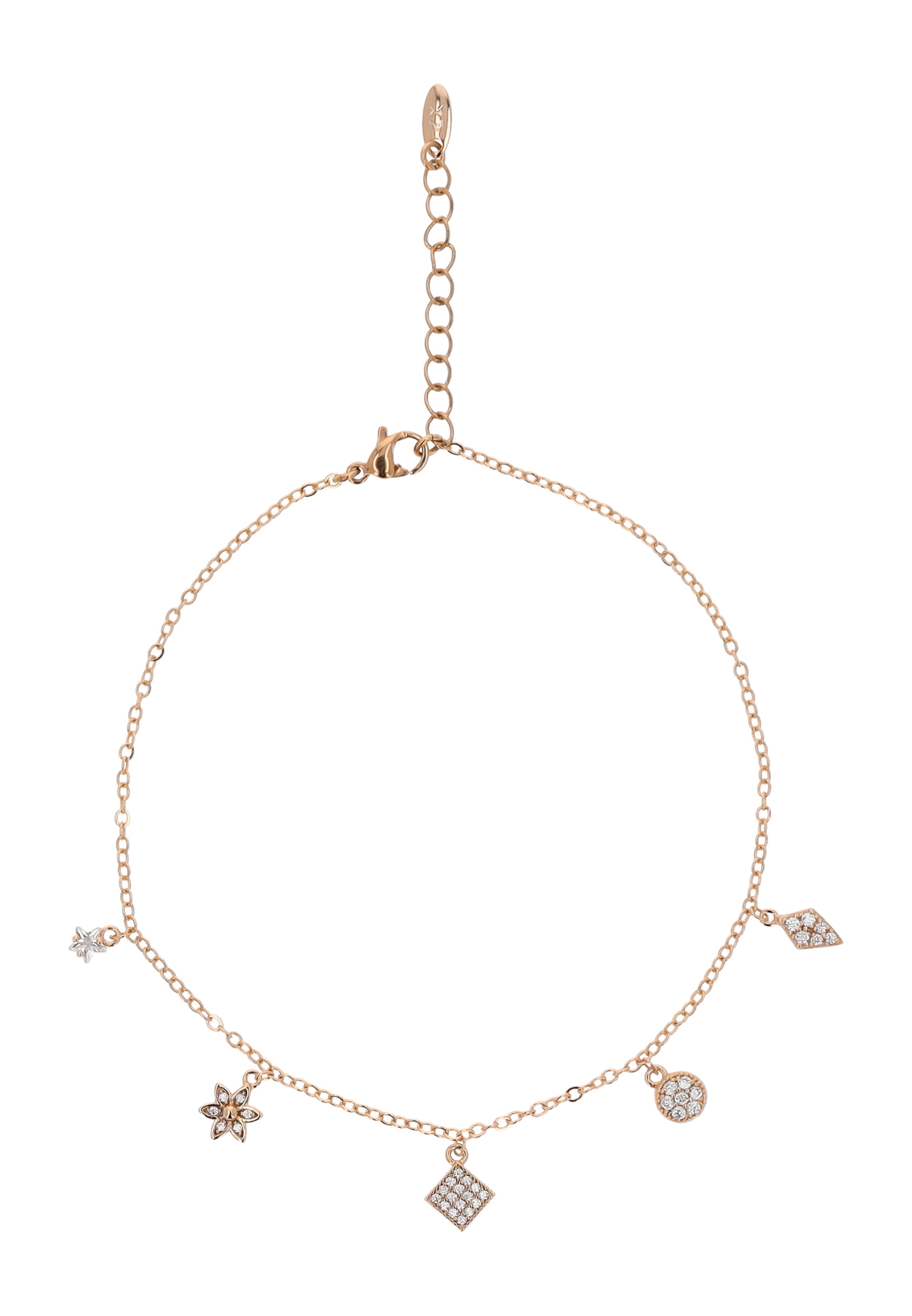 faina - Bijuteria de pé em ouro: frente