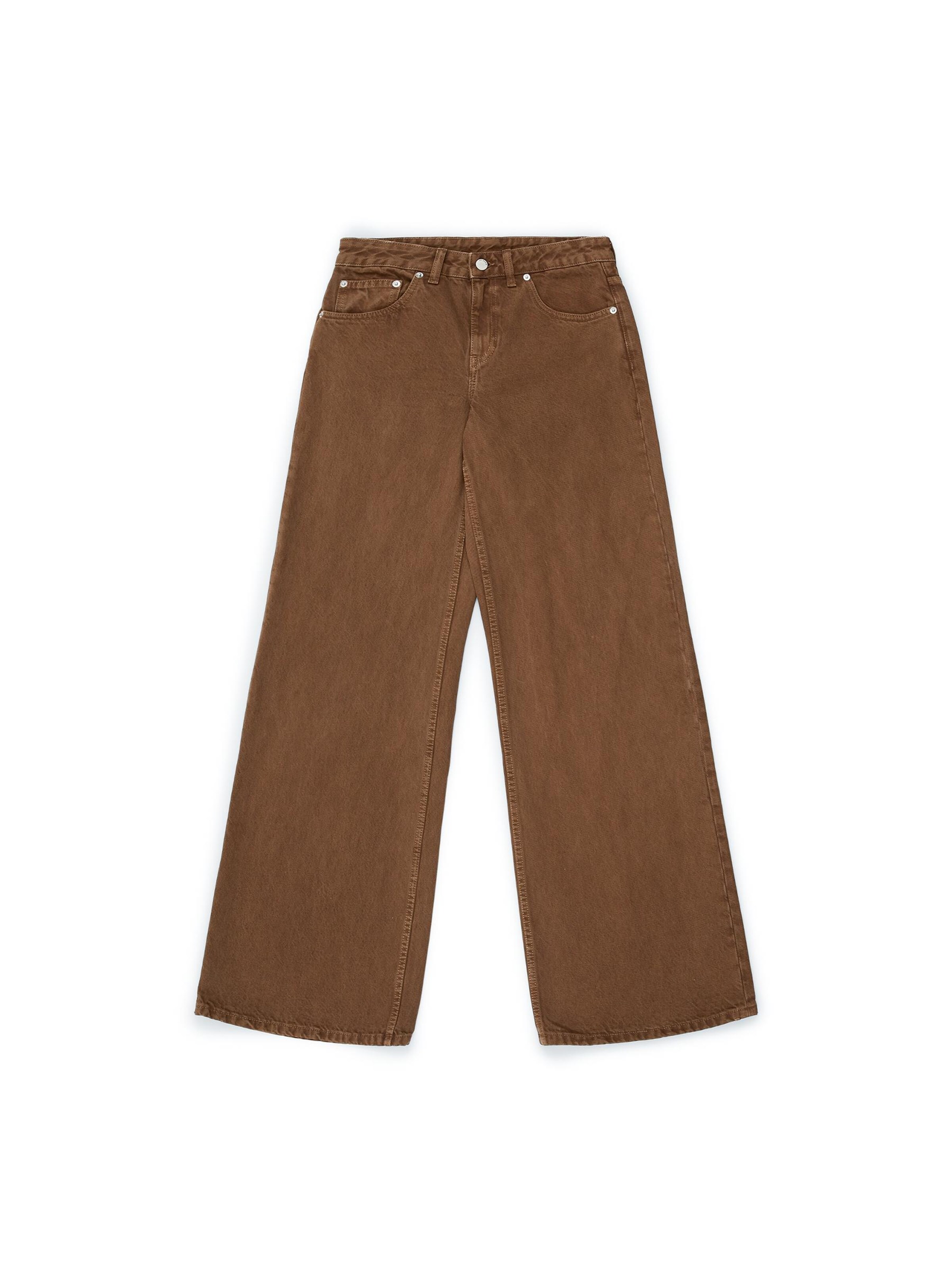 Dr. Denim Jeans 'Rhue Wide'‌‌ in Braun: Vorderseite