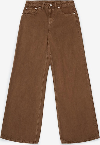 Dr. Denim Jeans 'Rhue Wide' in Braun: Vorderseite