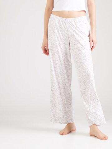 HOLLISTER Pyjamahose in Weiß: Vorderseite