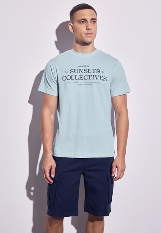Street One MEN T-Shirt in Blau: Vorderseite